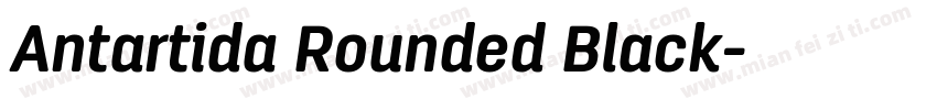 Antartida Rounded Black字体转换